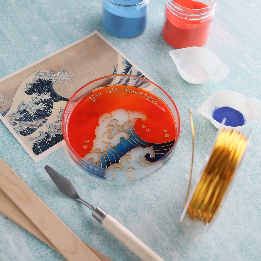 【掐丝冷珐琅】透明珠宝盒_新手入门体验 - 金工/饰品 - 玻璃 