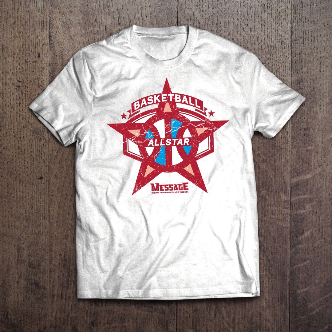 Basketball T-shirt BASKET ALLSTAR - 女装 T 恤 - 棉．麻 白色