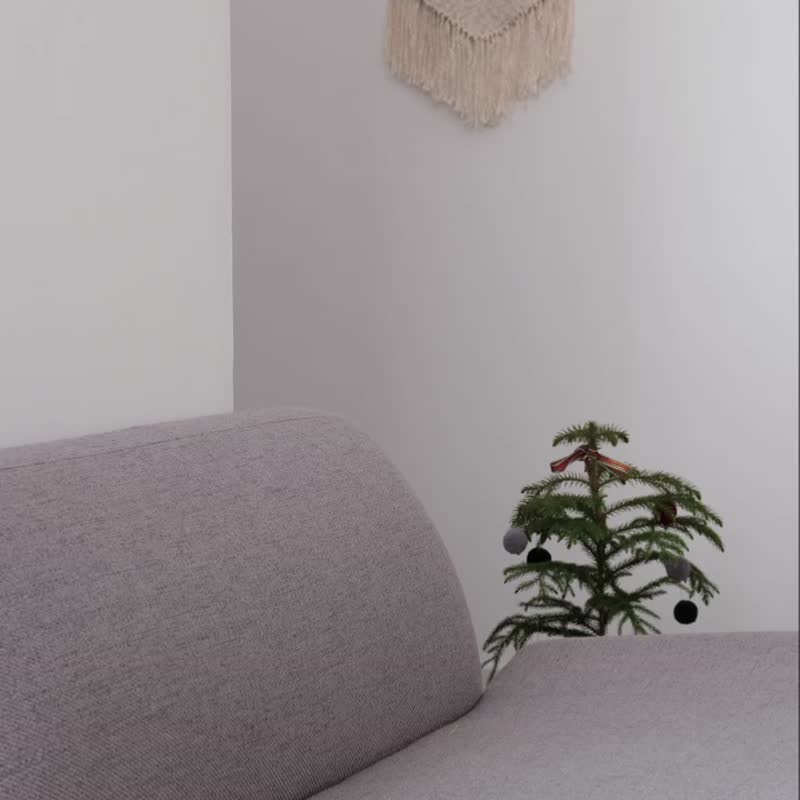 全棉狮子提花针织抱枕/靠垫 含立体高弹枕芯 - 枕头/抱枕 - 棉．麻 