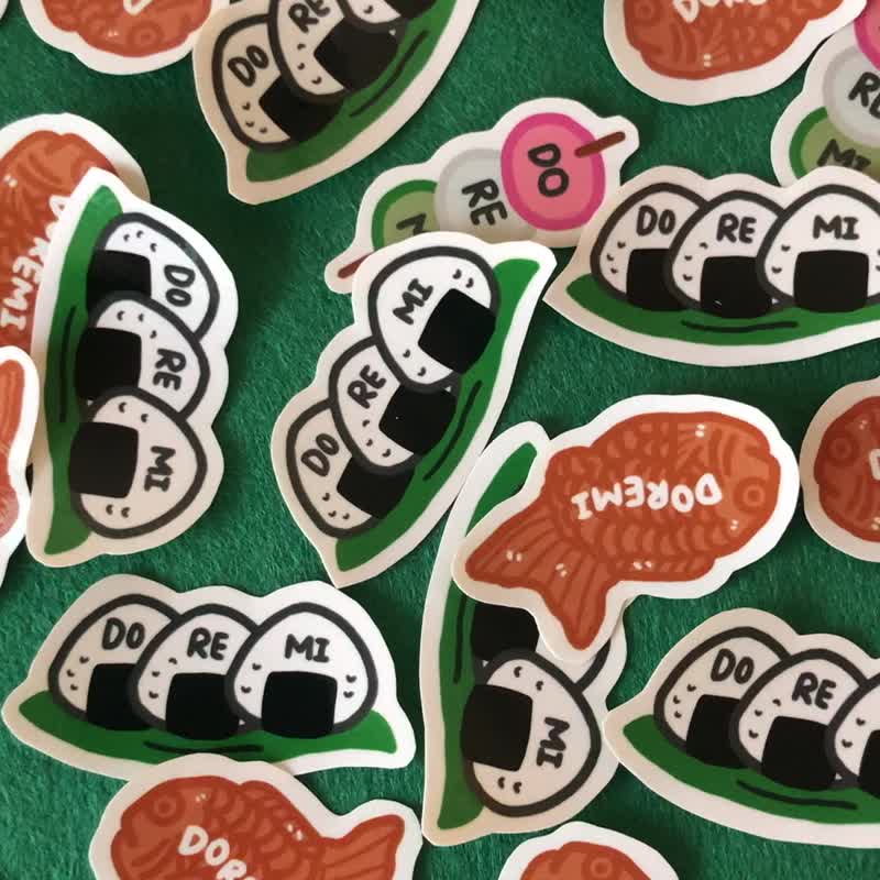 \ 日本人吃的食物 | 姓名贴 / - 贴纸 - 纸 多色