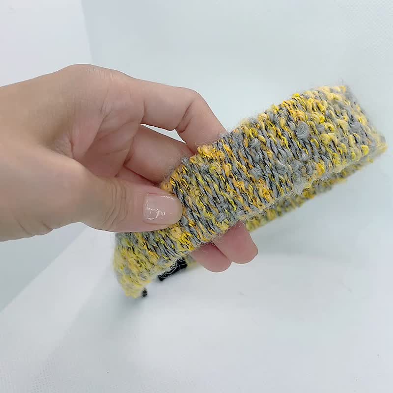 手工塑形减压发箍 -早前旭光 - 发带/发箍 - 棉．麻 