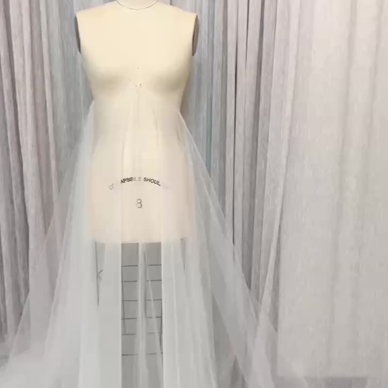 透肤香槟米孕妇礼服 - 晚装/礼服 - 其他材质 白色