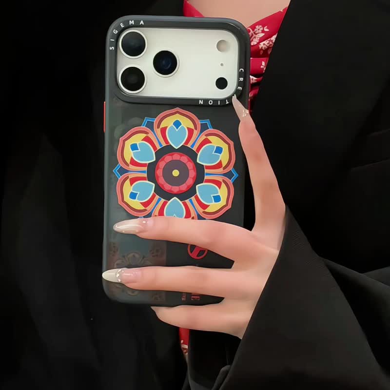 【隐藏式磁吸】Mazhe铝合金按键全磨砂防摔防刮iPhone17p-17pm - 手机壳/手机套 - 塑料 多色