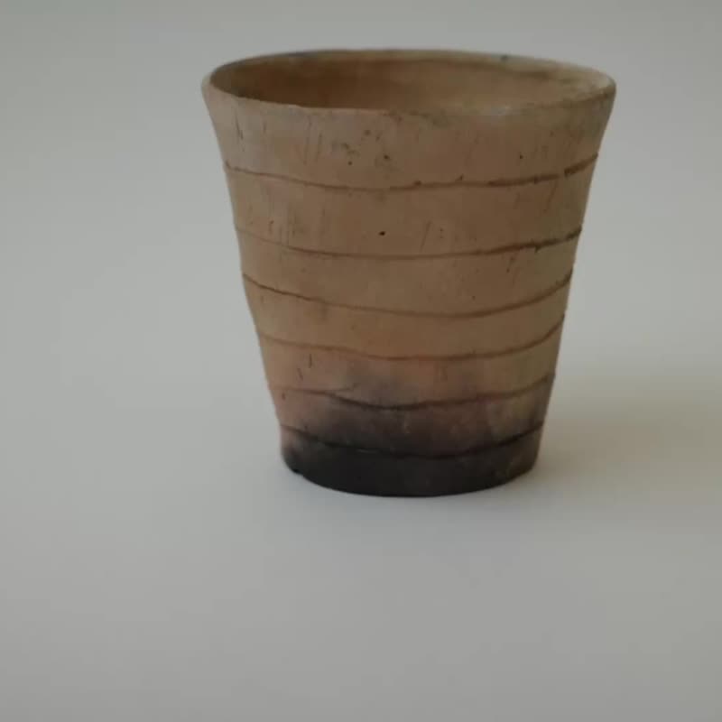 野烧陶盆 - 植栽/盆栽 - 陶 咖啡色