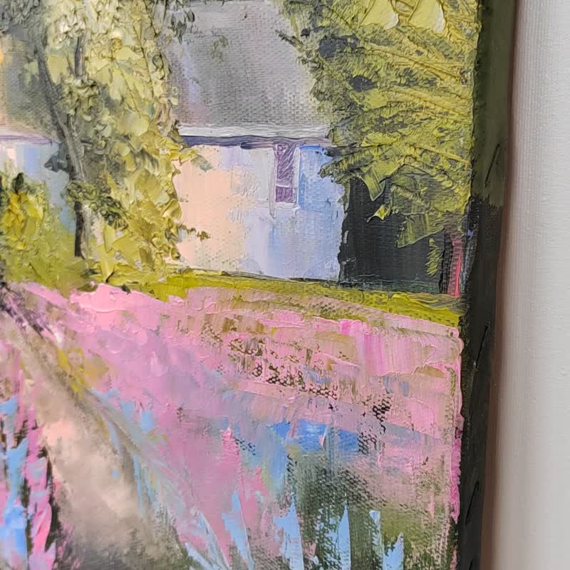 Oil painting on canvas Country house W 50cm H 50cm D 2cm - 海报/装饰画/版画 - 其他材质 