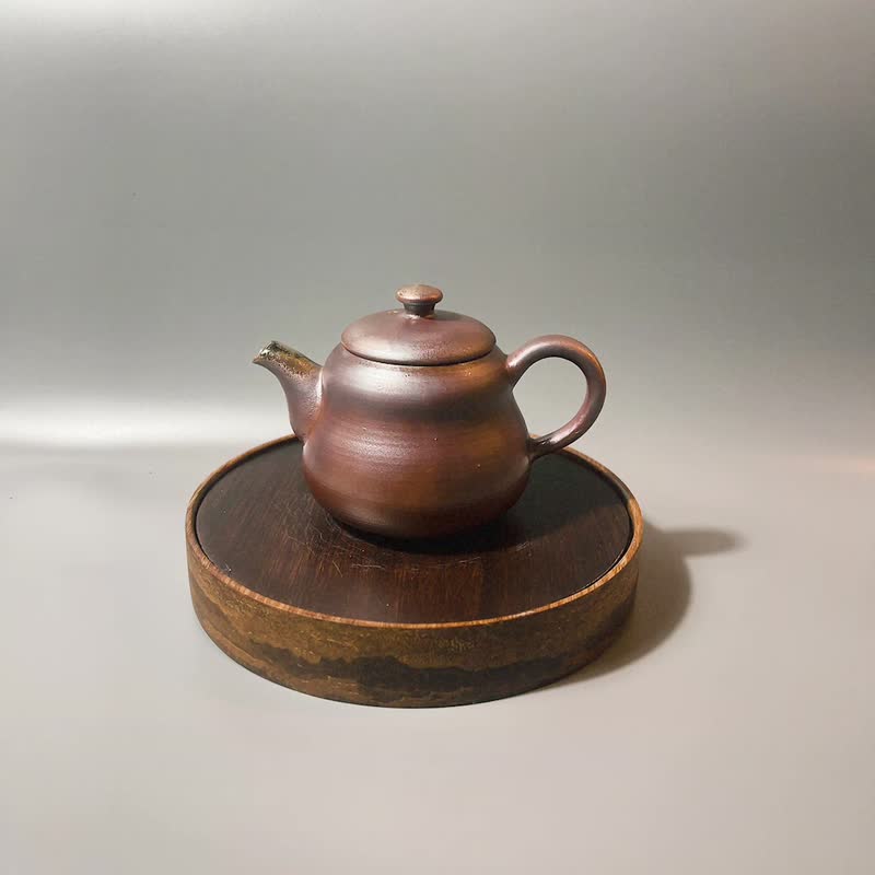 新春柴烧火痕葫芦茶壶 / 个人150cc小壶  / 小平凡手作 - 茶具/茶杯 - 陶 