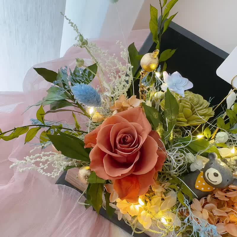 时光花页。名片座花礼 升迁 永生花 开幕 - 干燥花/捧花 - 其他材质 