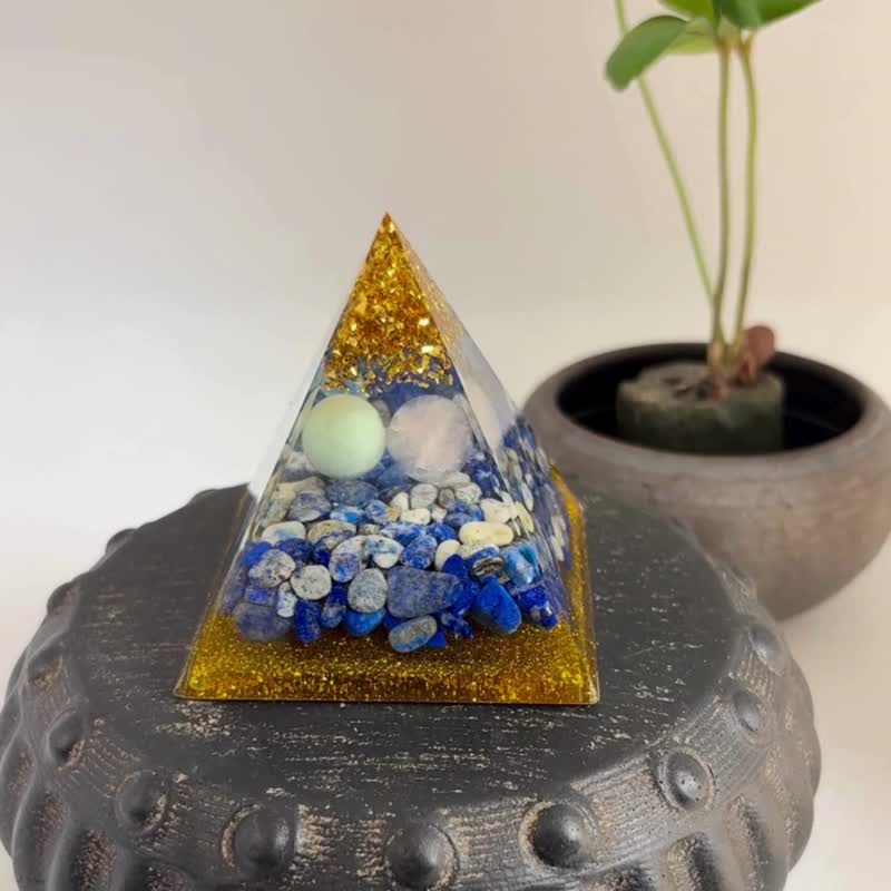 心合意金字塔,赠木盒及灯座,奥刚,冥想,能量,金字塔摆饰,MOP3 - 摆饰 - 其他材质 