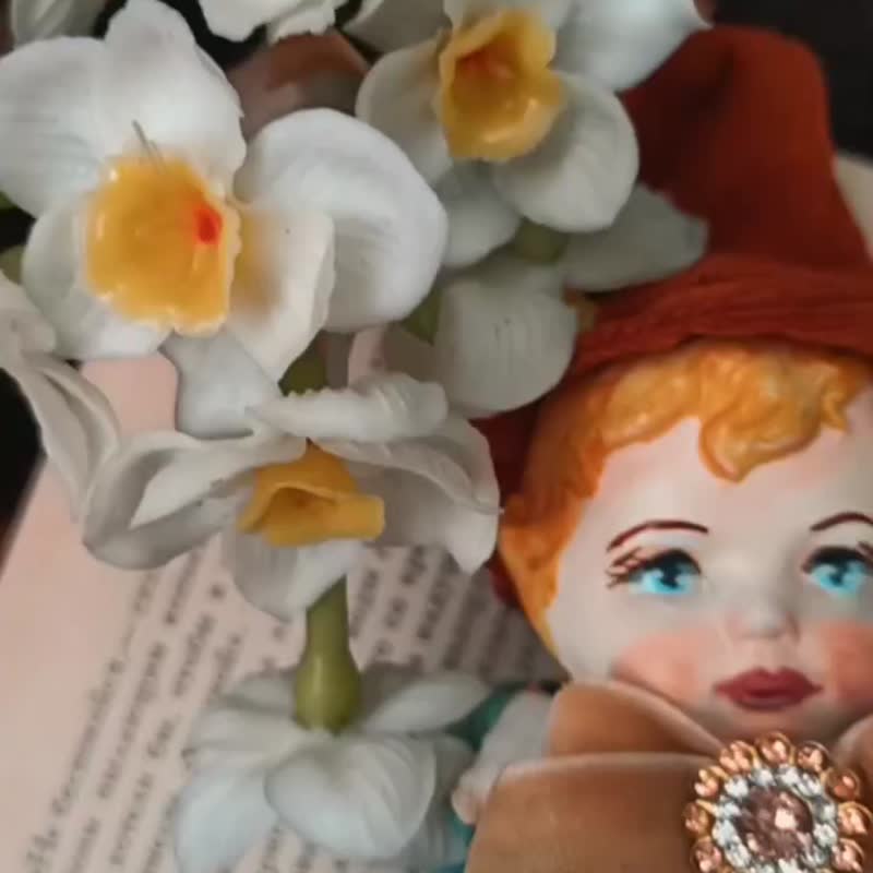 泰迪熊OOAK DIY手工制作 DOLL ooak Handmade 手工制作 toy gift home decor art Teddy Bear plush - 玩偶/公仔 - 其他材质 