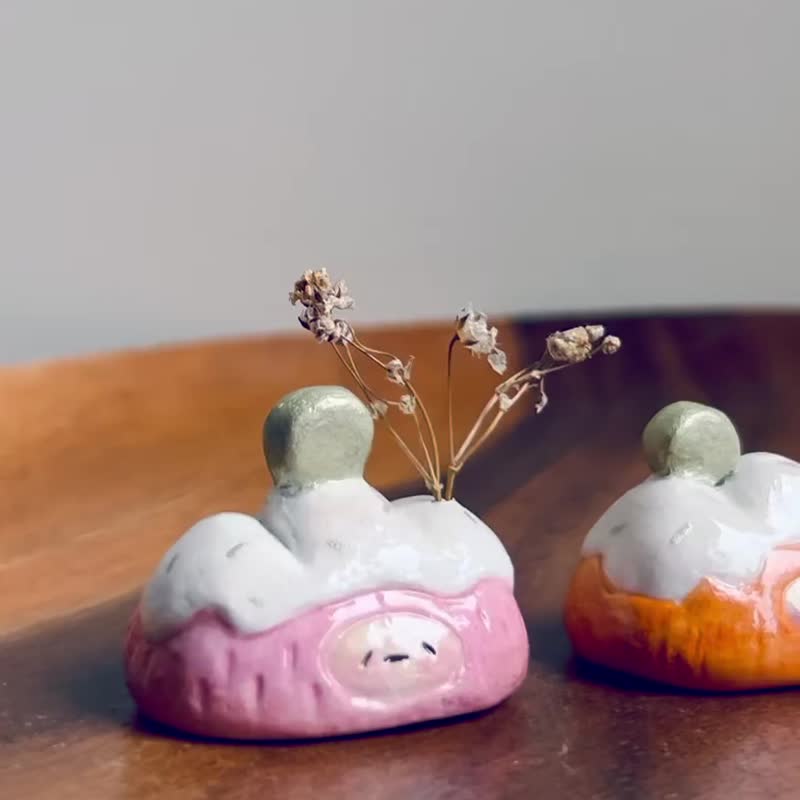 冬眠的山精灵宝宝  软陶摆饰 - 摆饰 - 其他材质 