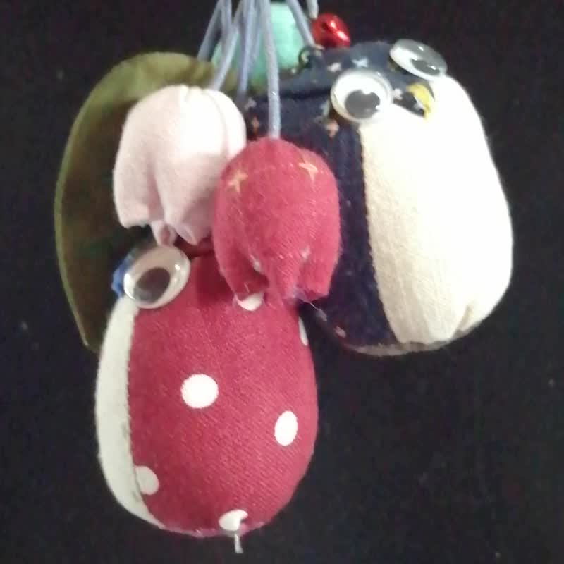 手工猫头鹰钥匙扣 - 钥匙链/钥匙包 - 棉．麻 多色