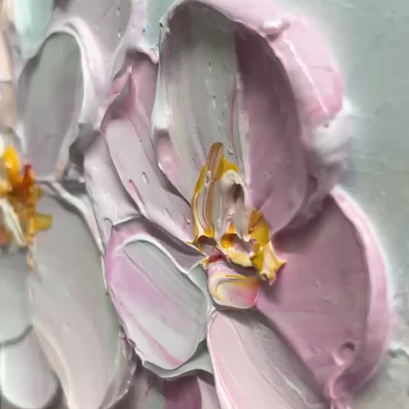 樱花 手绘油画/抽象/原创商品/装饰画/挂画/客厅/走廊/玄关挂画 - 海报/装饰画/版画 - 亚麻 多色