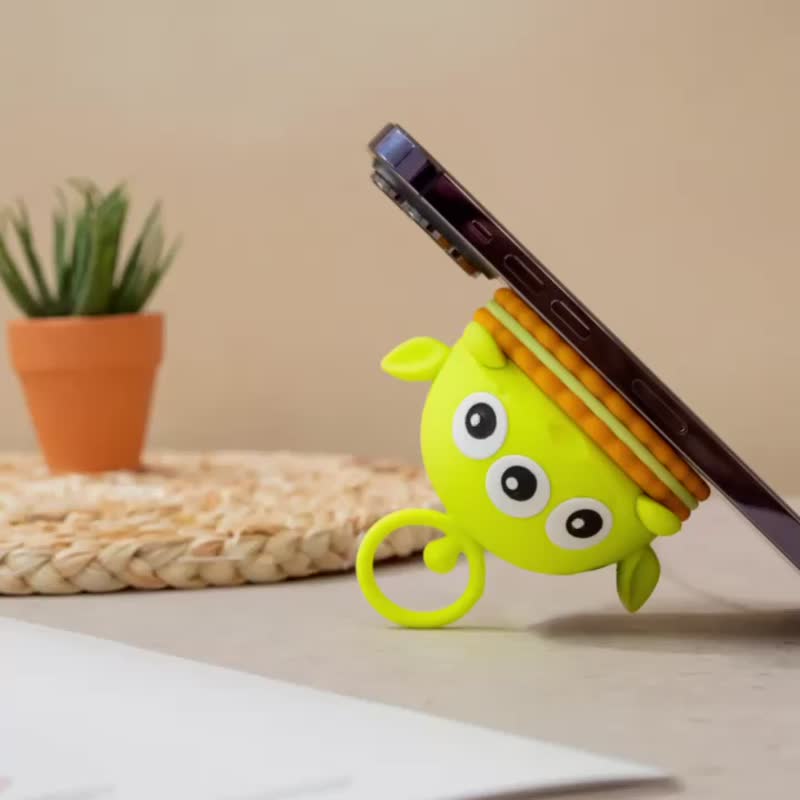 【童趣生活】迪士尼饼干磁吸无线充电座-三眼怪 magsafe - 手机充电及周边 - 其他材质 绿色