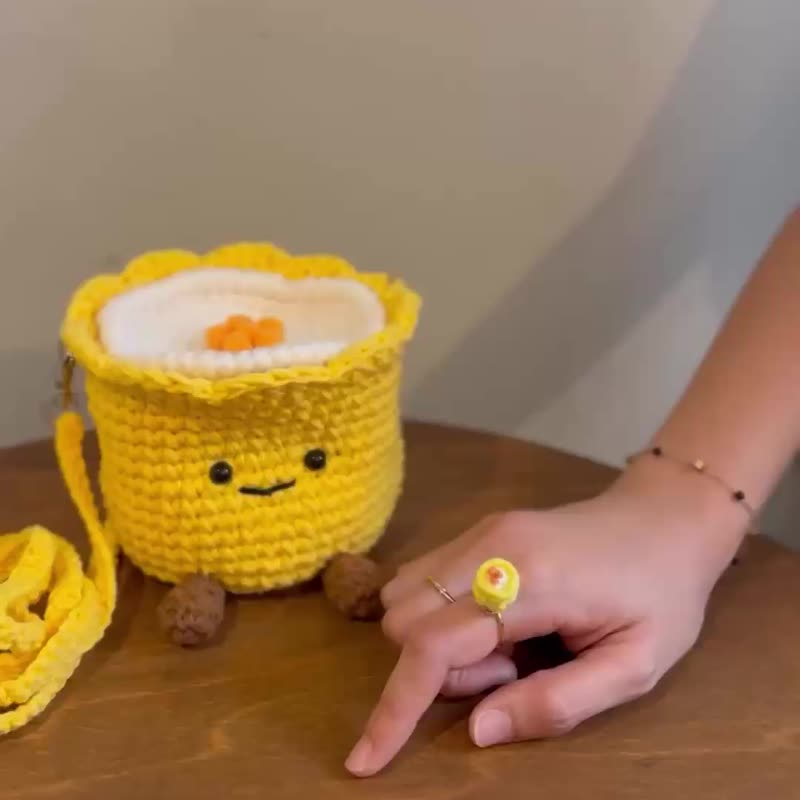 【香港手信推荐-烧卖系列】爆旋烧卖戒指 - 戒指 - 棉．麻 