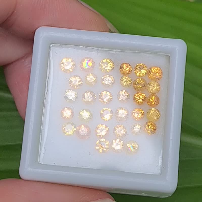 天然泰国黄色蓝宝石重 3 克拉用于珠宝制作 - 金工/饰品 - 宝石 黄色