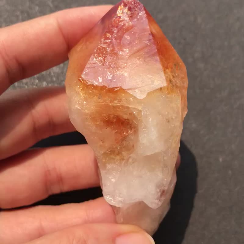 高质巴西天然黄水晶 黄晶权杖 黄磷铁矿水晶 原石水晶 盆景 - 摆饰 - 水晶 黄色