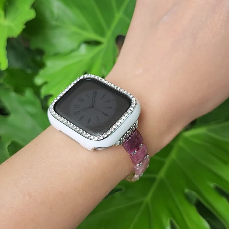 彩虹 碧玺 招财 事业 Apple Watch 智慧手表 Android 宝石 表带 - 表带 - 宝石 多色