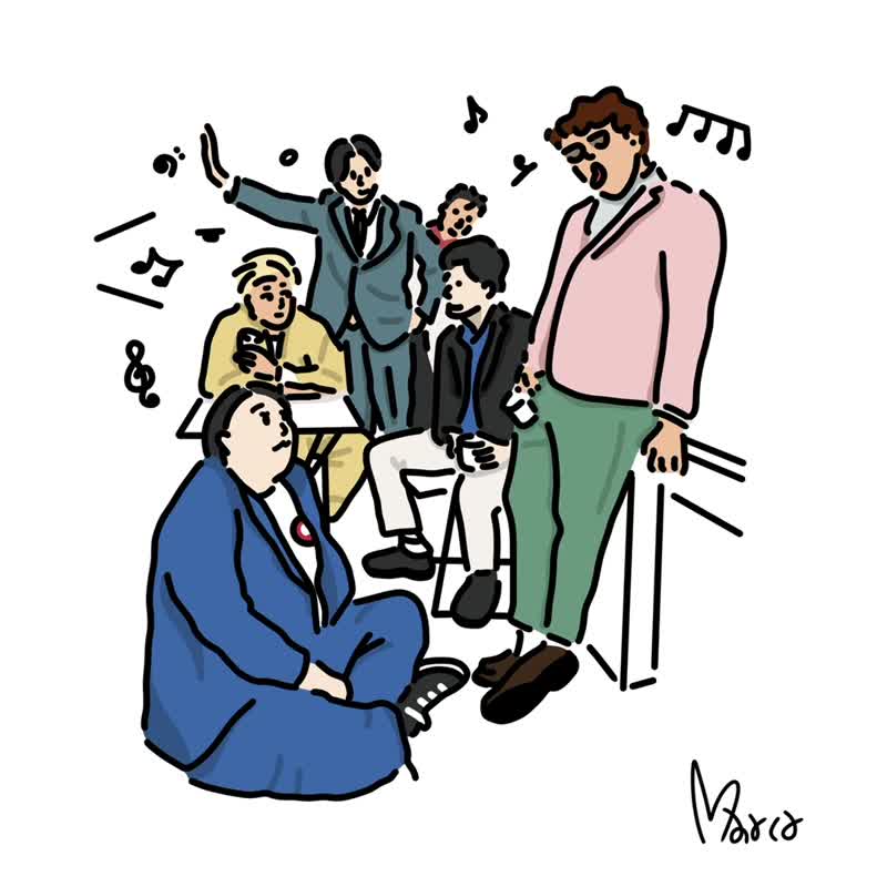 似颜绘 にがおえ 极简人像画 家人好友篇 - 电子手绘真人画像/绘画/插画 - 其他材质 