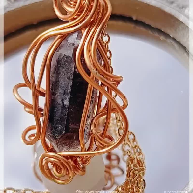 绕线梅杜莎闪灵钻项链 - 项链 - 水晶 