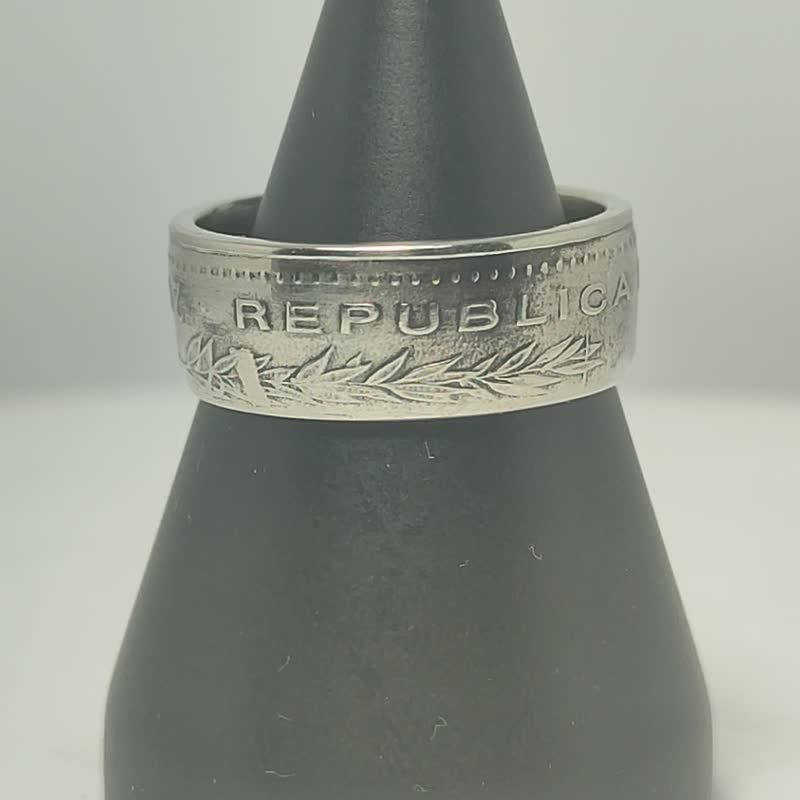 Guatemala Coin Ring 25 Centavos 2000 coin rings for men coin rings for women - 戒指 - 其他金属 