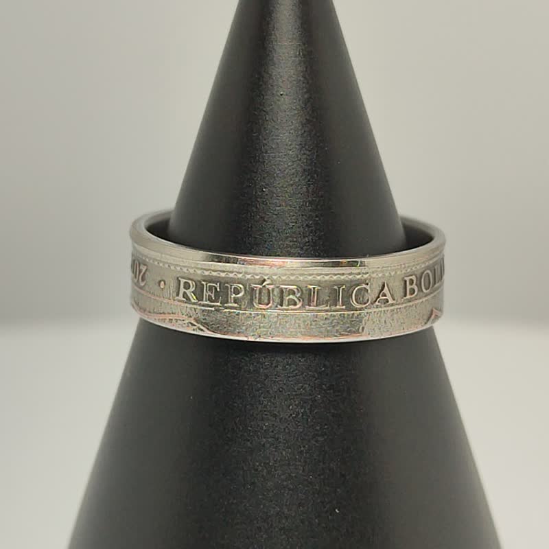 Venezuela Coin Ring 50 Centimo 2007-2017 coin rings for men coin rings gift - 戒指 - 其他金属 