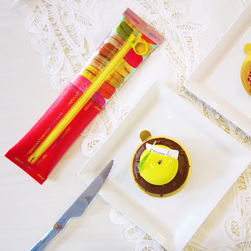 【24小时快速出货】免水洗餐具袋 环保餐具袋&笔袋 马卡龙 - 筷子/筷架 - 防水材质 多色