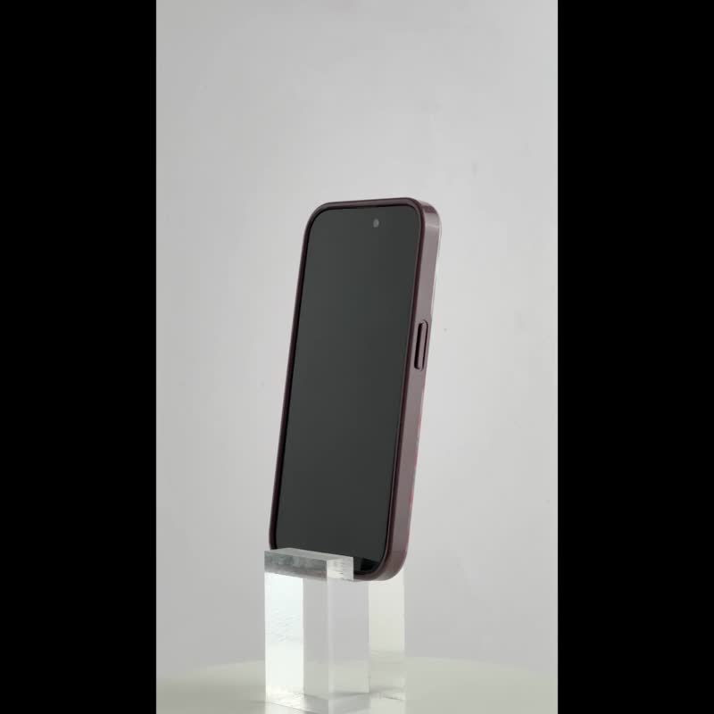 【COACH】iPhone 15系列 /16e MagSafe 精品手机壳 小茶花 - 手机壳/手机套 - 其他材质 红色