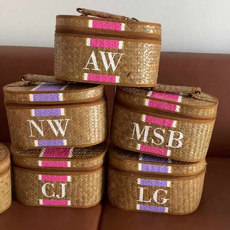 BOHOPeach Unique Name Handbags Hand Painting Luxury Gifts - 手提包/手提袋 - 竹 