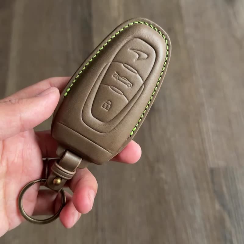 麦拉伦 McLaren Artura 皮革钥匙套 750s spider 720s 540C 570s - 钥匙链/钥匙包 - 真皮 灰色