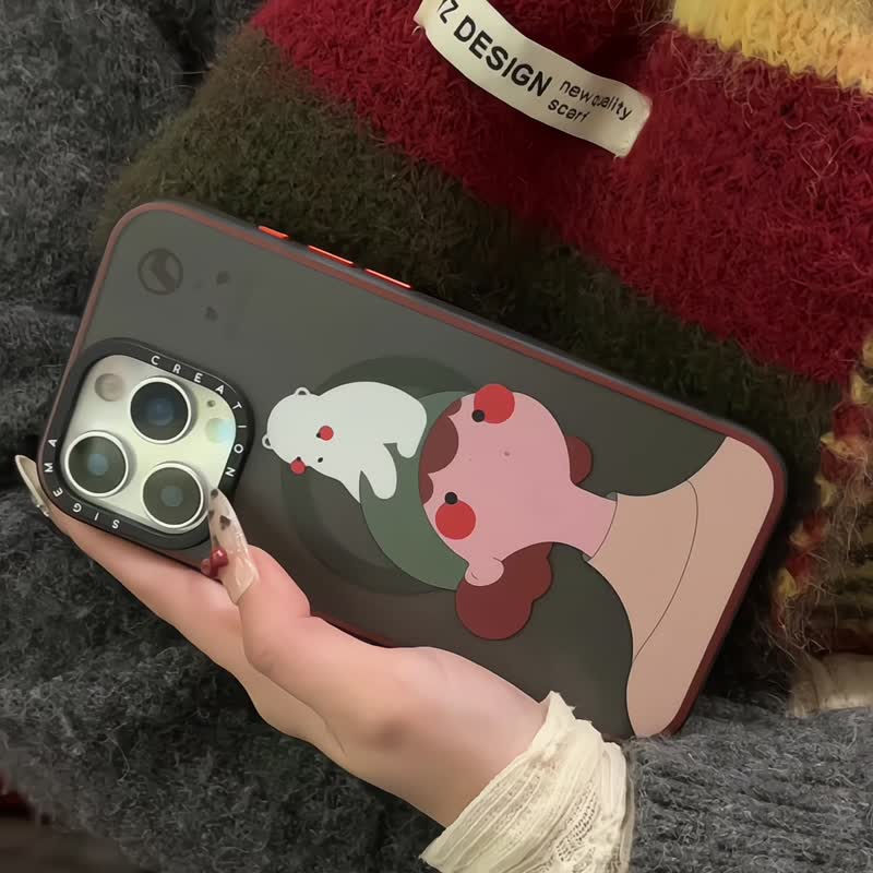 【隐藏式磁吸】Hinata铝合金按键全磨砂防摔防刮iPhone16pro/max - 手机壳/手机套 - 塑料 
