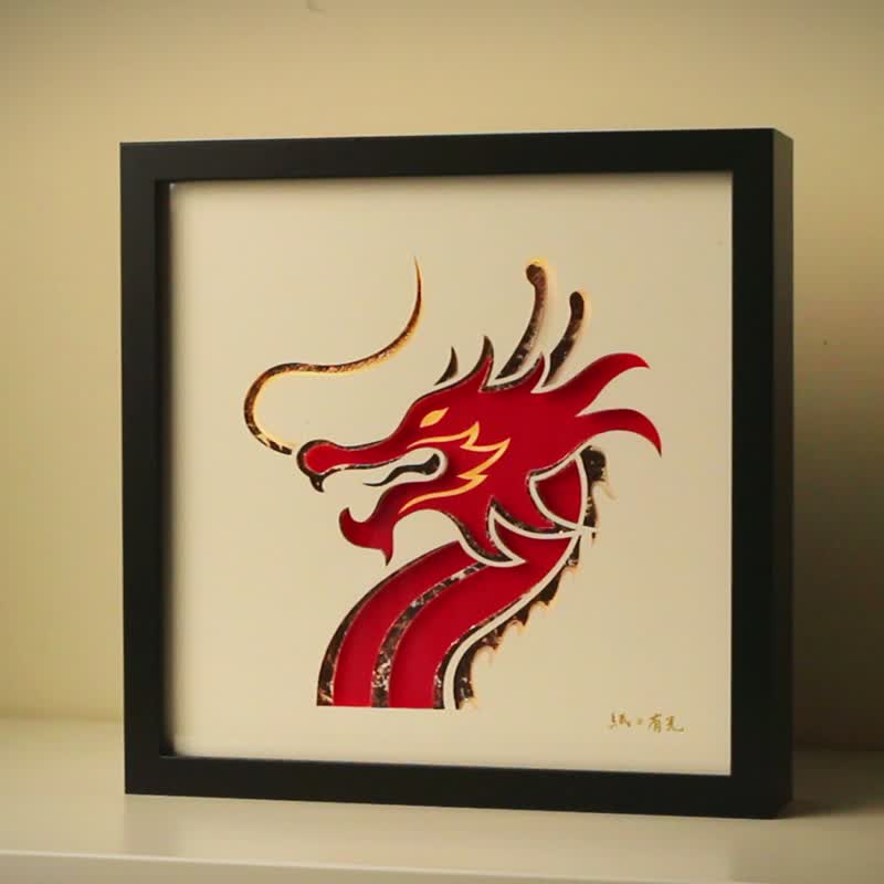 【龙】立体纸雕气氛灯 / 定制款 × 吉祥寓意 - 灯具/灯饰 - 纸 白色