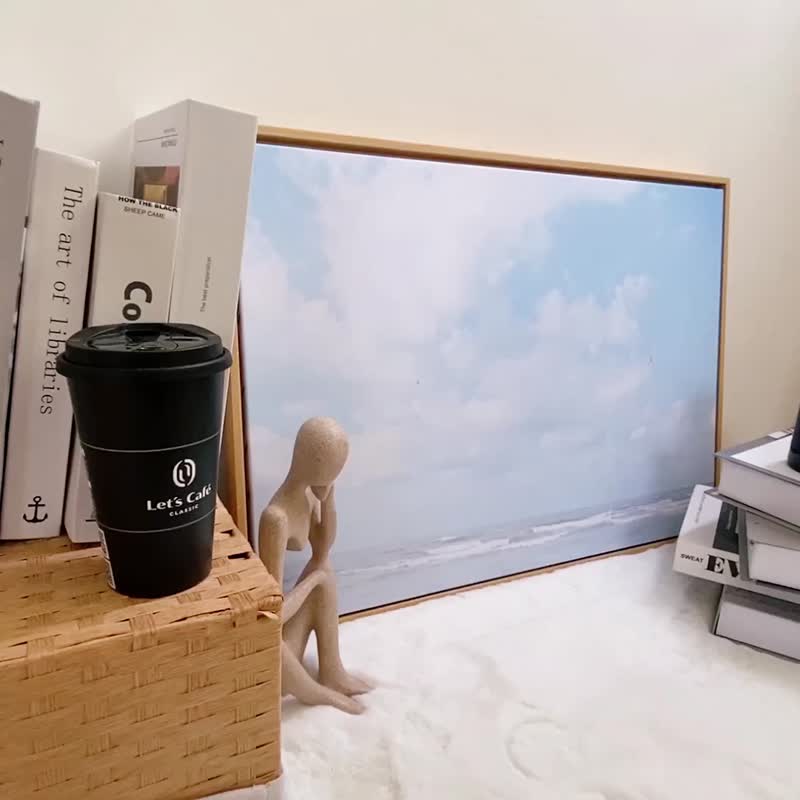 海阔天空 - 蓝天白云海报/居家设计/蓝天海景装饰/民宿挂画 - 海报/装饰画/版画 - 棉．麻 多色