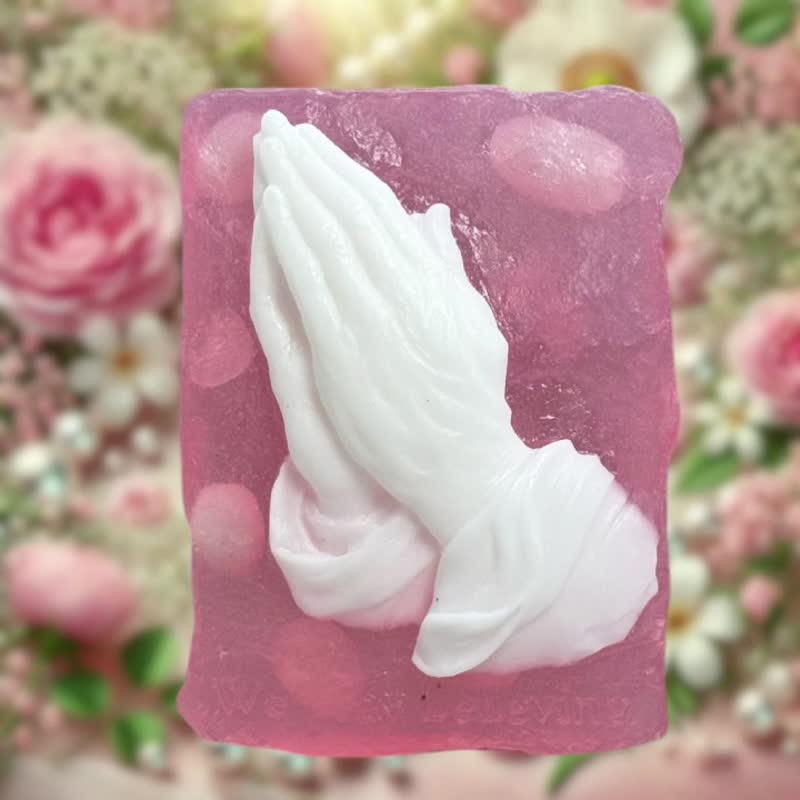 爱之石 粉水晶能量手工皂 祈祷 香氛手工皂 - 肥皂/手工皂 - 其他材质 黄色