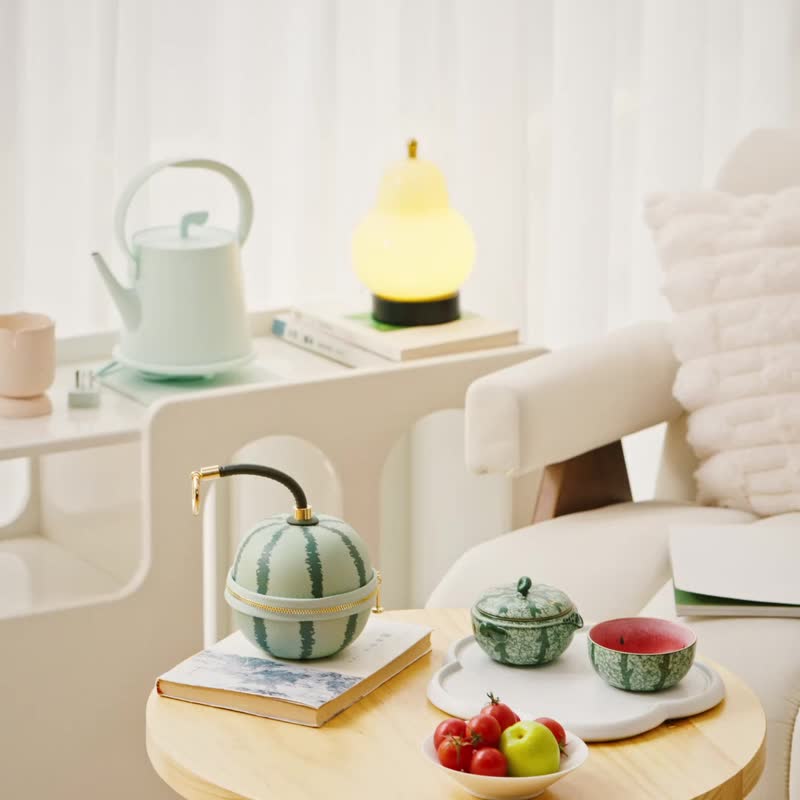西瓜旅行茶具露营便携式旅行套装 - 茶具/茶杯 - 陶 