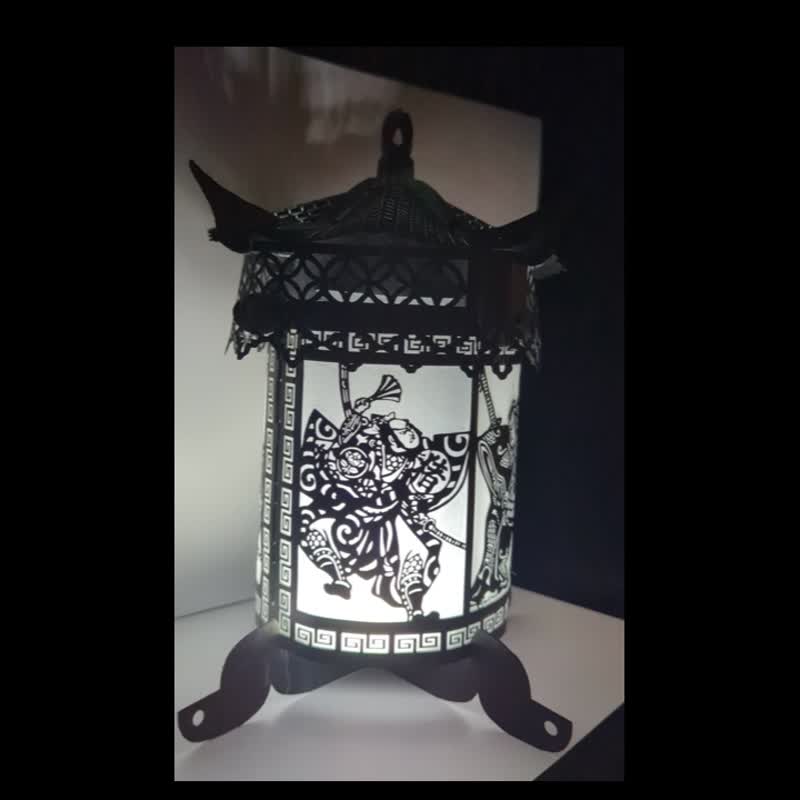 武士将军 纸雕灯 - 木工/竹艺/纸艺 - 纸 黑色