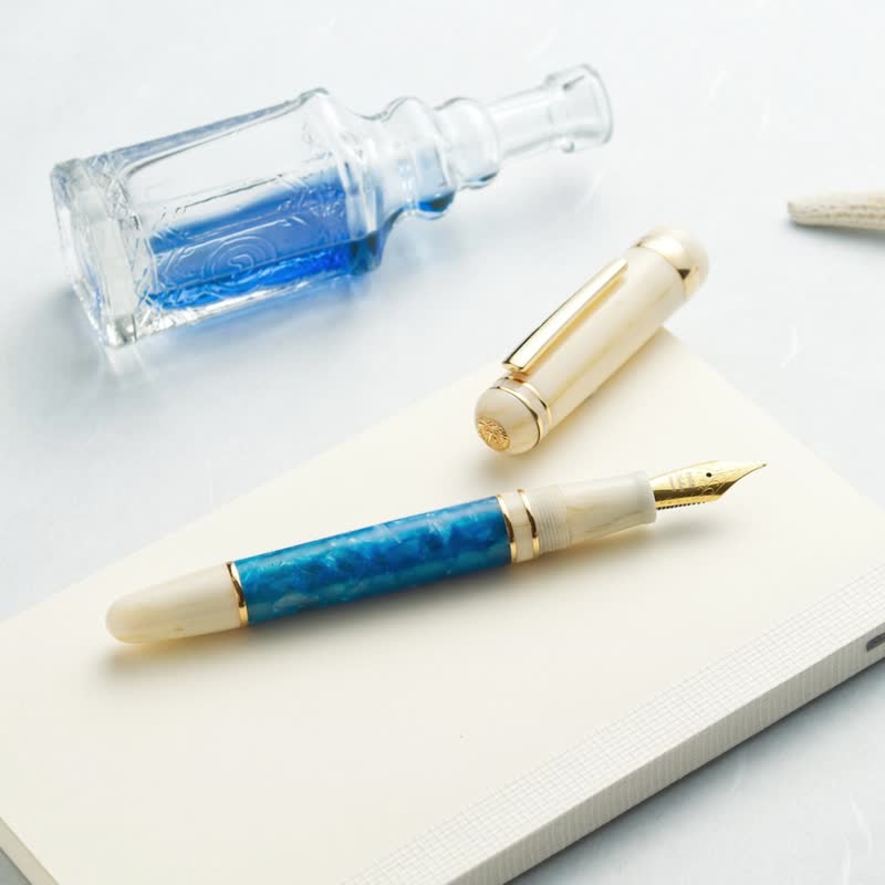 【钢笔】海洋 | 辽阔湛蓝 质感文具 可定制 24小时出货 - 钢笔 - 压克力 蓝色