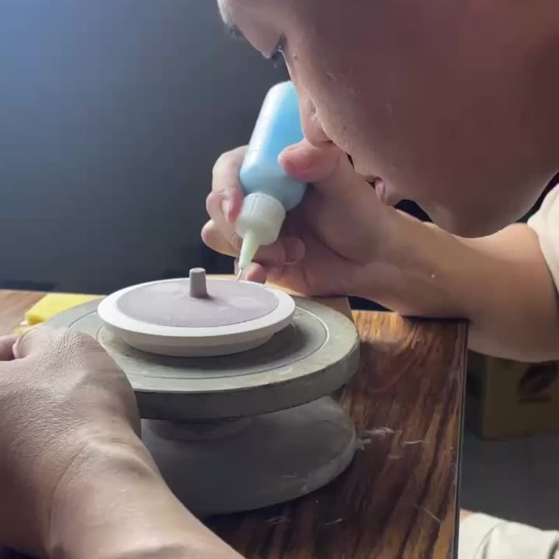 笑纳貔貅聚宝罐-24K纯金含精致包装赠旋转底座 - 摆饰 - 陶 蓝色