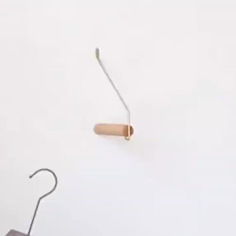 木头挂钩 黄铜实木挂衣架 墙面挂衣架 - 收纳用品 - 木头 