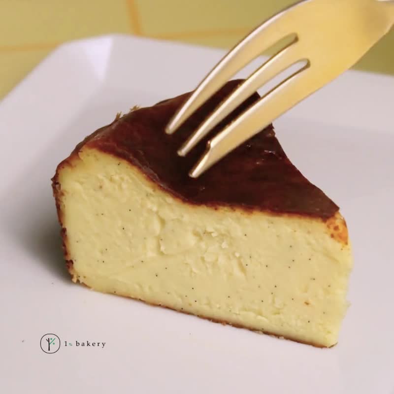 【1%bakery】黑金香草巴斯克(可代写小卡另加购) - 蛋糕/甜点 - 新鲜食材 金色