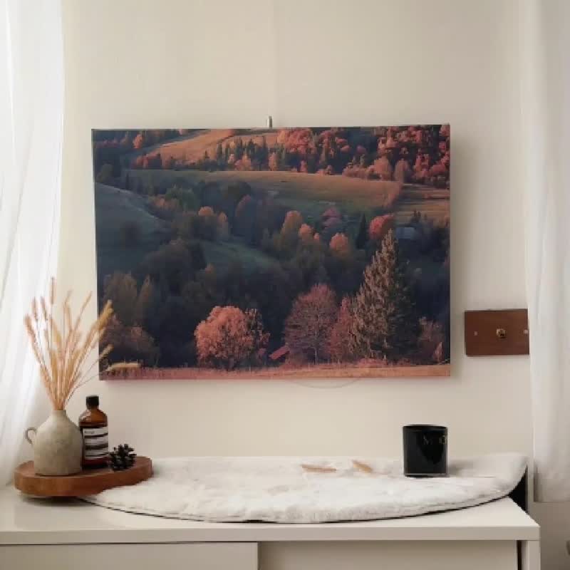 【样画】田园山丘 - Chinoiserie新中式古典风/挂画/风景画/树木 - 海报/装饰画/版画 - 棉 咖啡色