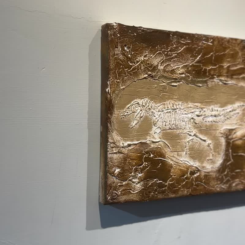 IARTS 【亲子】【成人】 厚砌画-考古系列 化石 / 未来 - 插画/绘画/写字 - 压克力 