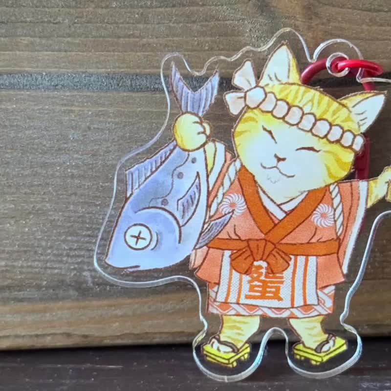 Itamae Cats Club — 板前猫俱乐部 — 亚克力钥匙扣 - 钥匙链/钥匙包 - 压克力 透明