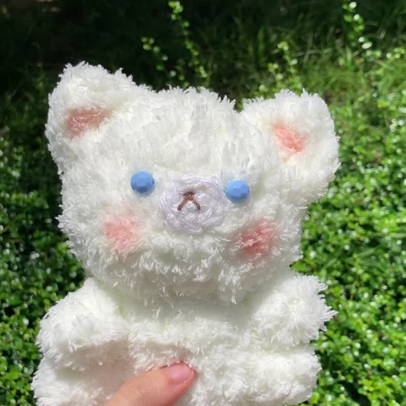 【原创 纯手工 】小熊针织毛公仔 套装【福袋】 - 玩偶/公仔 - 羊毛 白色