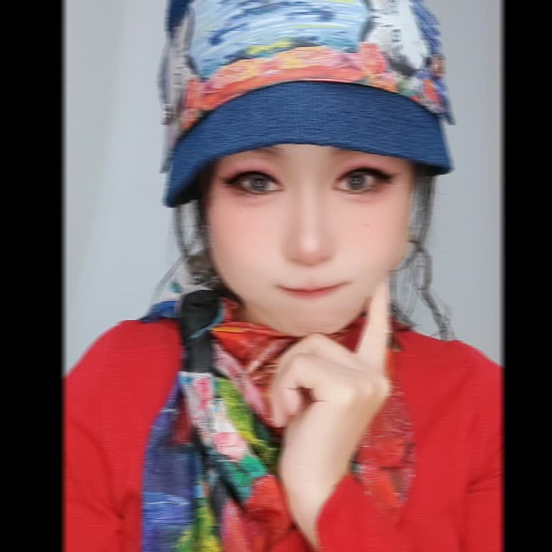 DYM小众品牌订制商品/艺术精品化/波特渔夫帽/定制化-勿忘我 - 帽子 - 棉 