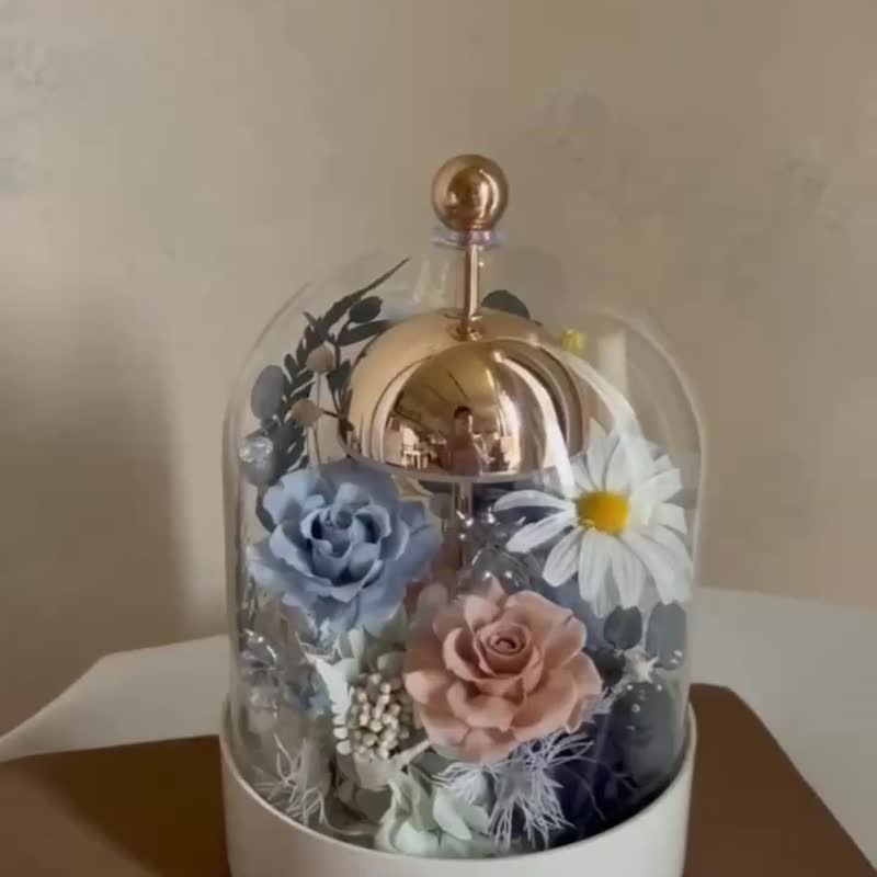 【遇见恒久】风铃充电式永生花拍拍灯 共3款 - 干燥花/捧花 - 植物．花 