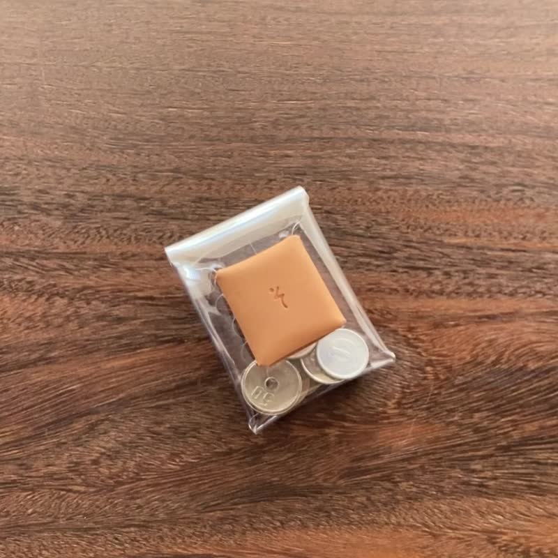 PVC × 皮革透明零钱包【casica/かしか】 - 零钱包 - 防水材质 透明