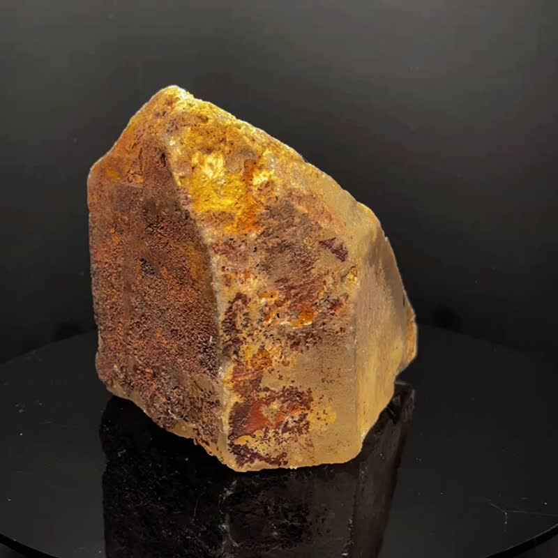 稀有红泥白幽灵水晶柱 能量原矿石115*105*94MM - 摆饰 - 水晶 多色