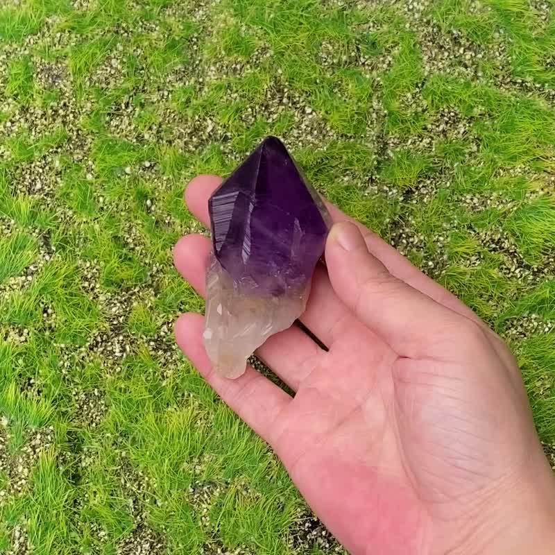 天然紫晶骨干权杖水晶 冥想 疗愈 避邪化煞 吸收负能量 快速出货 - 摆饰 - 水晶 紫色
