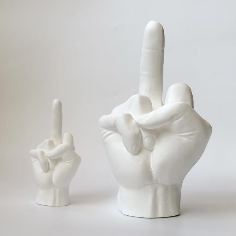 巨无霸中指扩香石 圣诞礼物 附精油 - 香薰/精油/线香 - 其他材质 白色