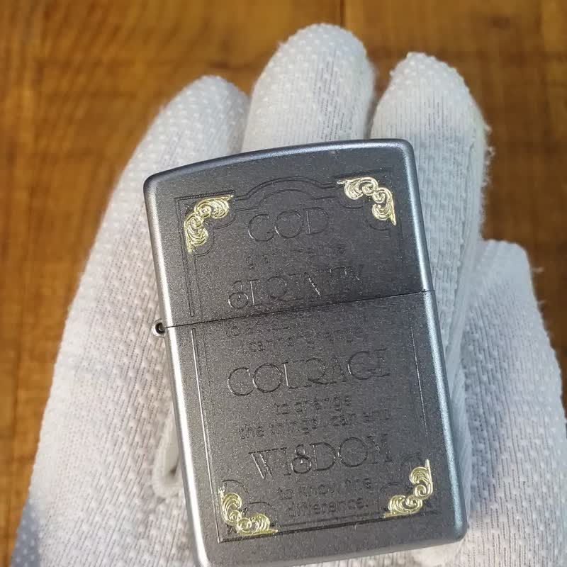 【ZIPPO官方旗舰店】 警世箴言防风打火机 28458 - 其他 - 铜/黄铜 银色